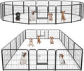 Sweetcrispy Dog Playpen Indoor 16 Panel 24 in Height - Sturdy Pet