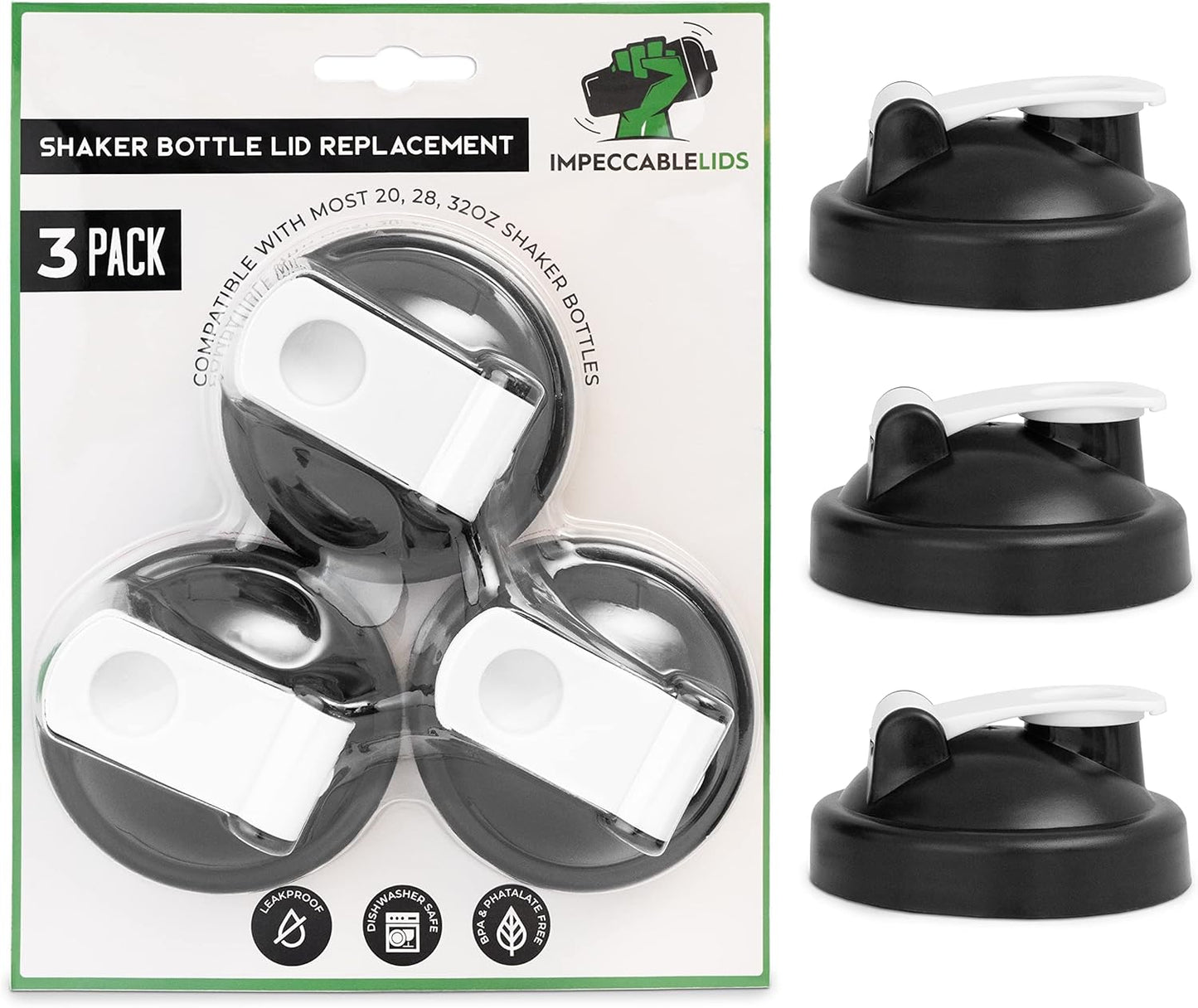 Leak-Proof Lid Caps - Upgraded 2021 - 3 Pack