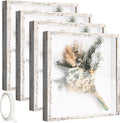 4 Pack 12 x 12 Shadow Box Frame - Wooden Display Cases for Keepsakes