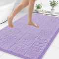 Smiry Luxury Chenille Bathroom Rug 40x32 - Plush Absorbent Bath Mat
