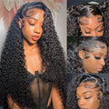 13x6 Deep Wave Lace Front Wig for Women 24in - 180% Density