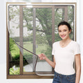 Adjustable Magnetic Window Screen up to 72 x 48 in - Easy DIY Fit