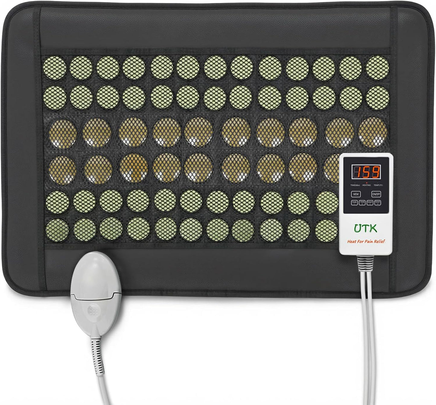 UTK Heating Pad for Back Pain Relief with Natural Jade Therapy