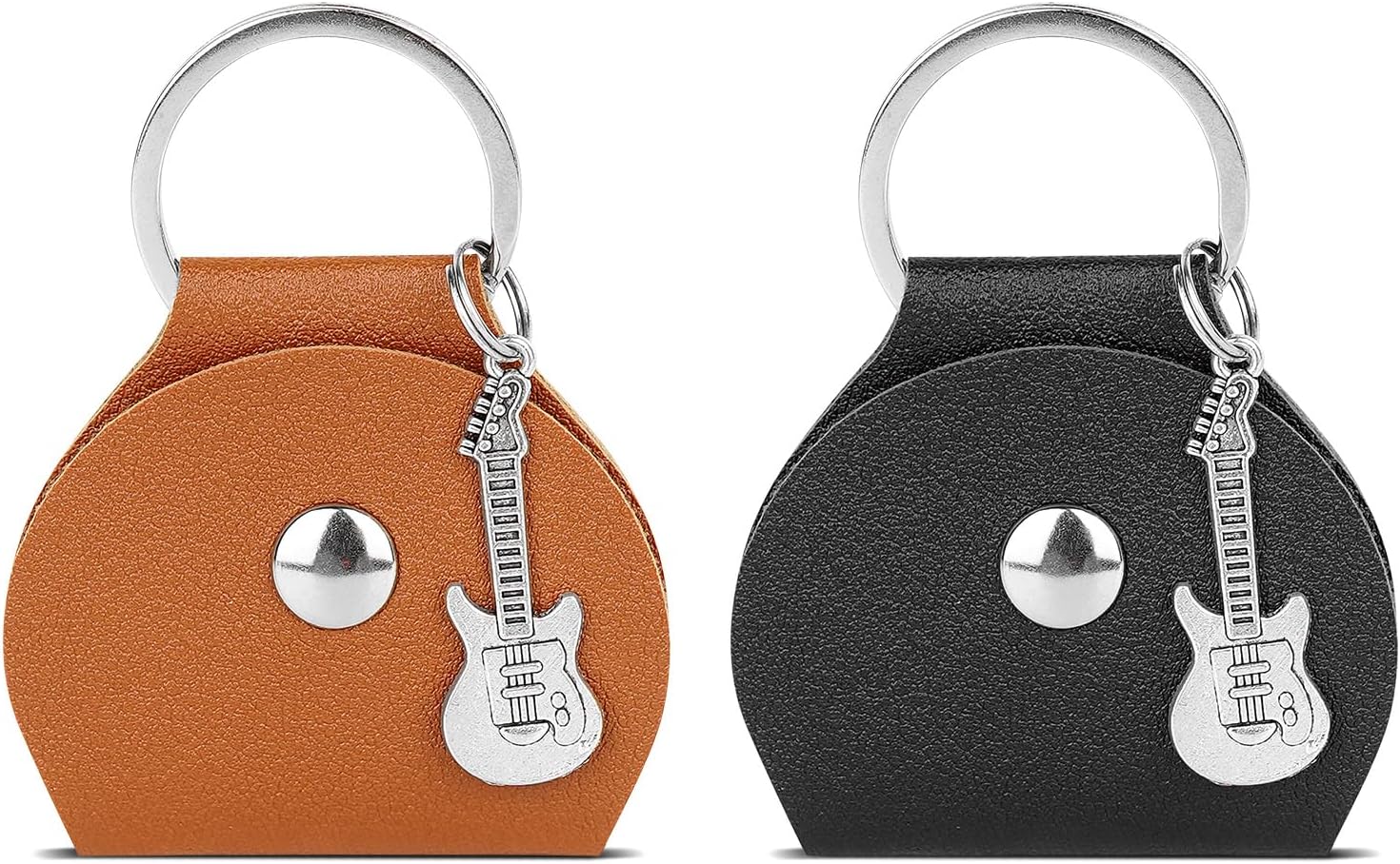 DODAMOUR Guitar Pick Holder Keychain Duo