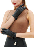 YISEVEN Italian Lambskin Women's Leather Gloves