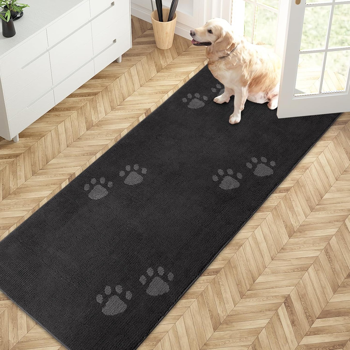 PURRUGS Dirt Trapping Door Mat 32in x 70in for Muddy Shoes