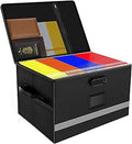 Grarg File Box with Lock Fireproof Document Storage - Portable