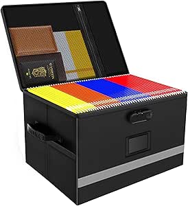 Grarg Fireproof File Box with Lock for Document Storage Needs