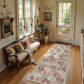 Moroccan Trellis Hallway Runner Rug 2x6 - Ultra-Thin Washable Runner