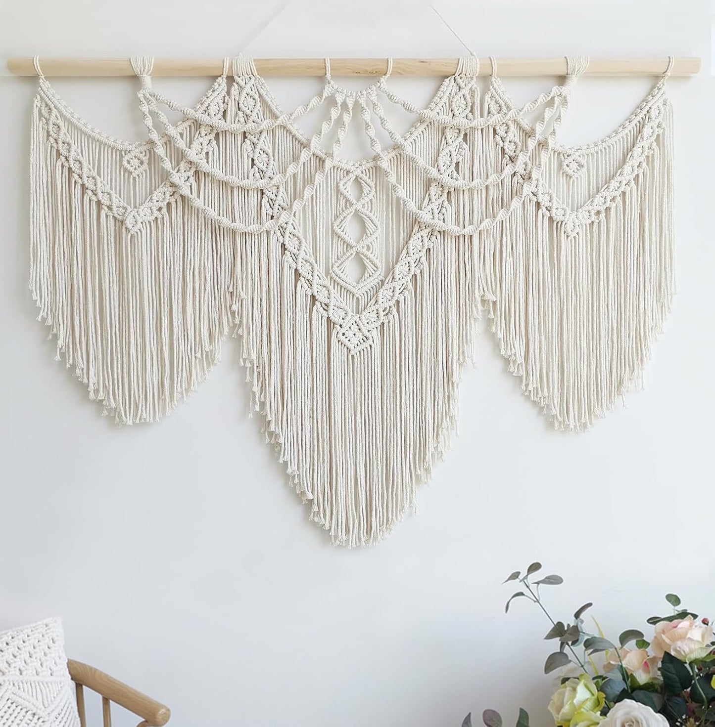 Achart Macrame Wall Hanging Large Boho Decor for Living Room