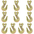 10PCS Forged G70 Clevis Grab Hooks 1/4ft - 3100 lb WLL