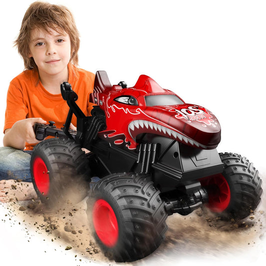 BEZGAR Remote Control Monster Truck with Light & Music for Kids