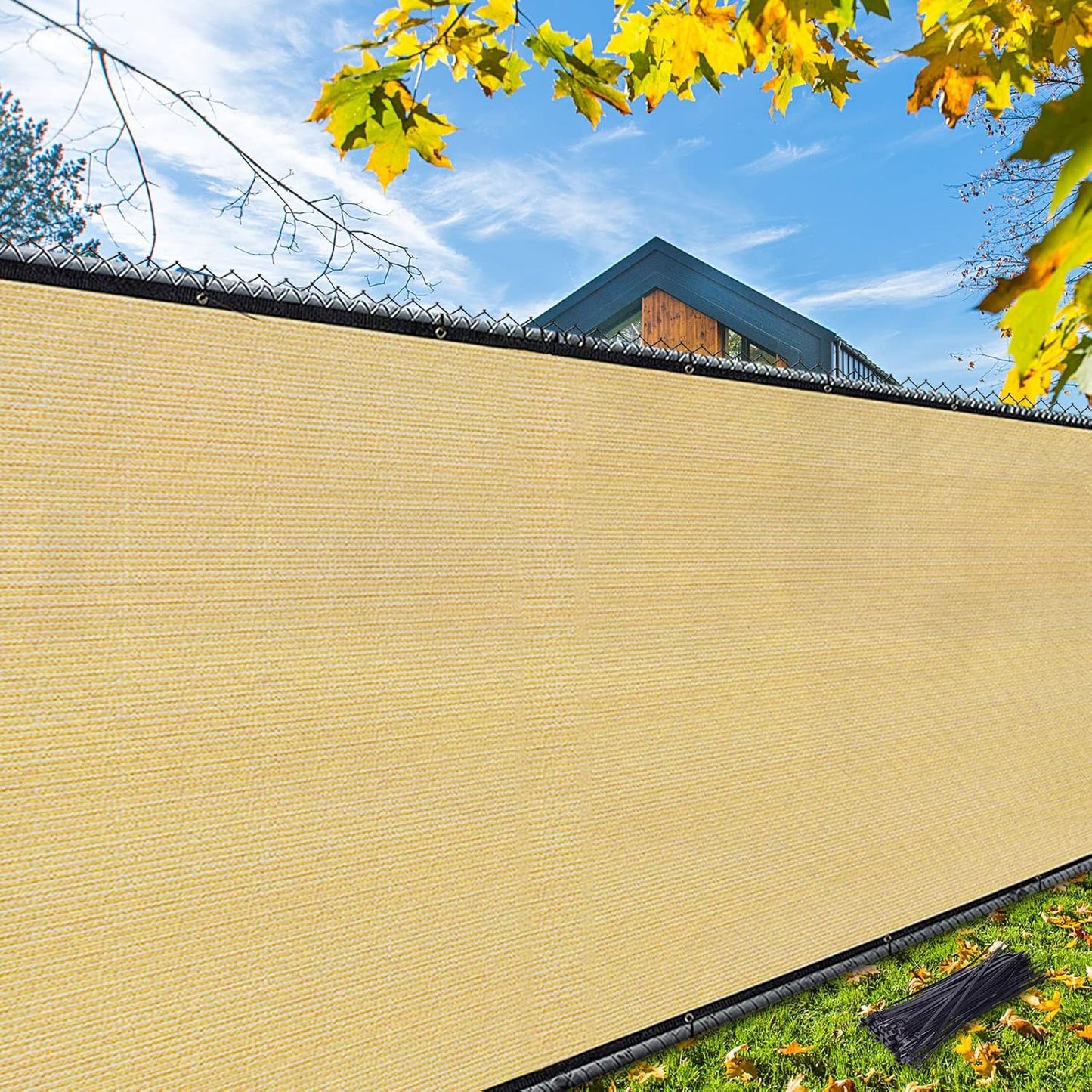 iCover 5x50ft Privacy Screen Fence for Outdoor Spaces and Gardens