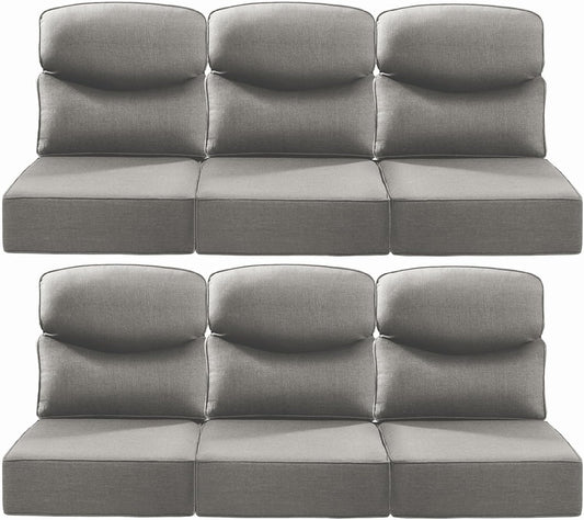 Luxury 6-Inch Smile Patio Cushions for Outdoor Furniture Set