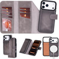Bayelon Wallet Case for iPhone 17 Pro Max - Trifold Leather Wallet
