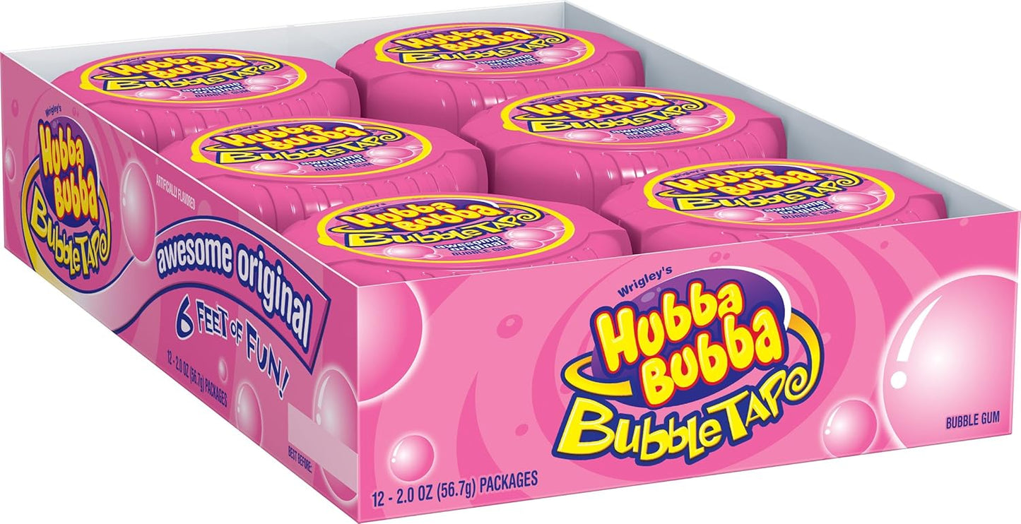 Hubba Bubba Bubble Tape Original - 24 Packs of 6 Feet Fun