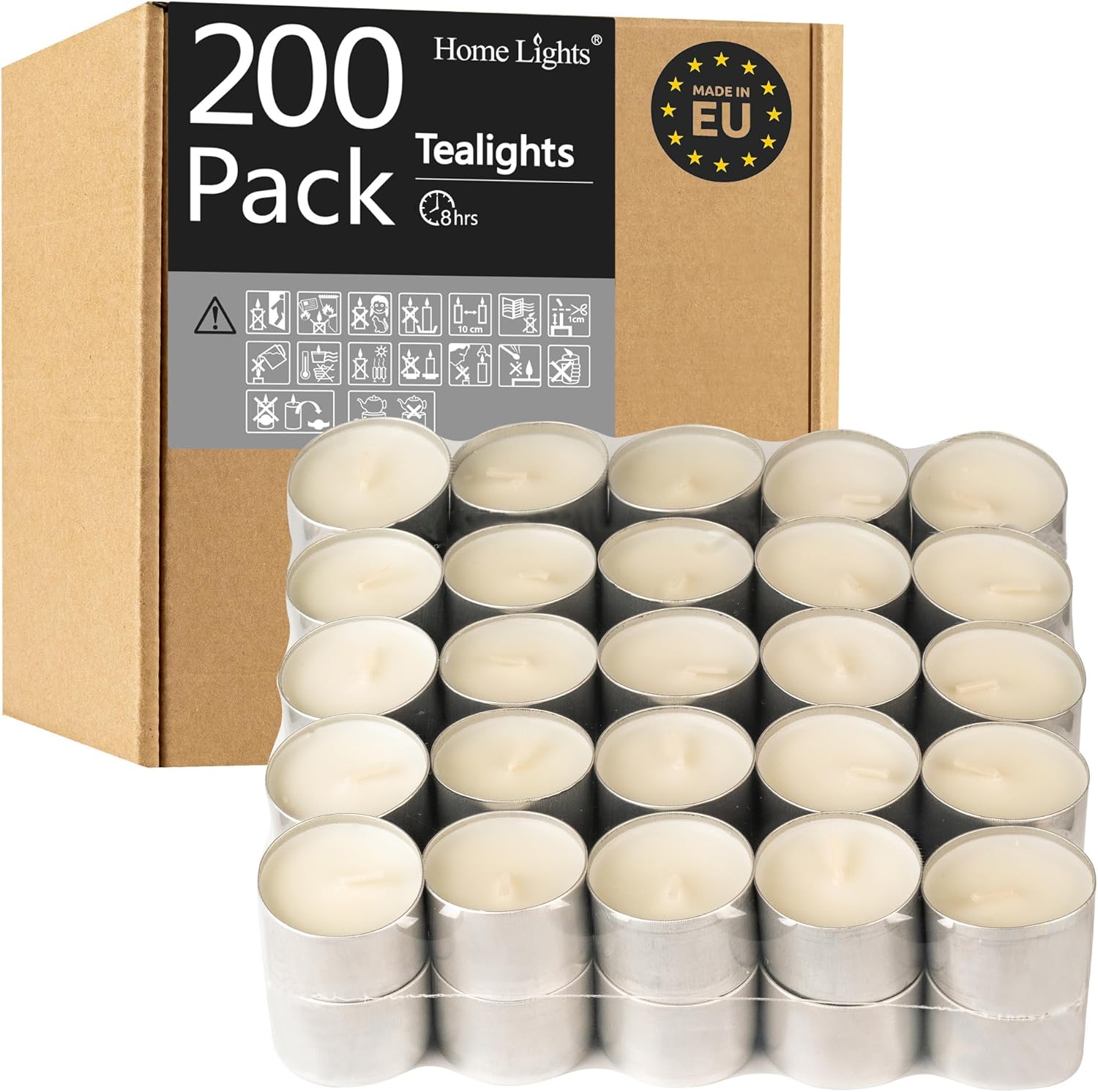 Tealight Candles for Home Decor - Long Burning 8 Hours
