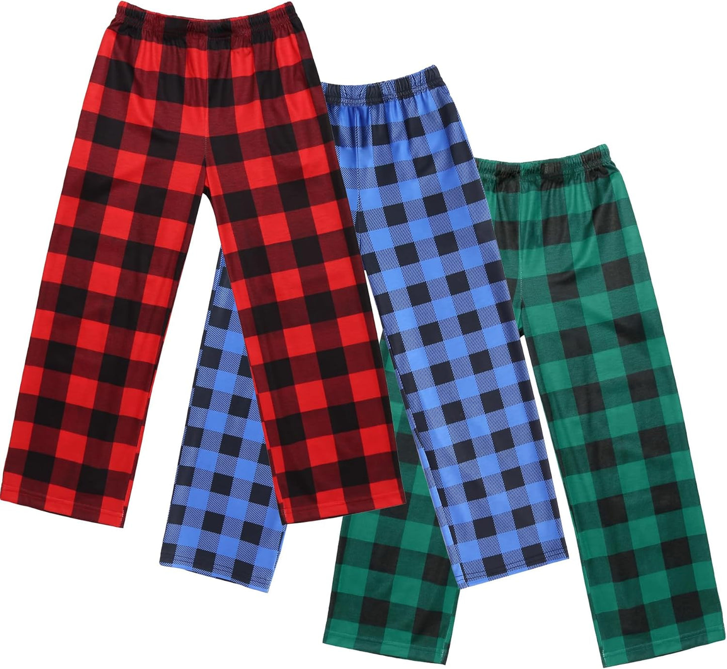 Ekouaer Boys 3 Pack Plaid Lounge Pants with 2 Pockets Review