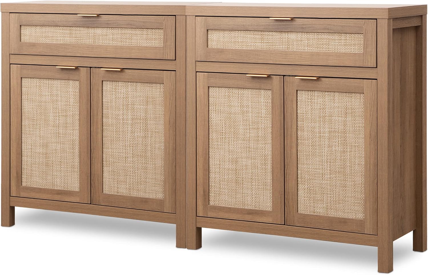 SICOTAS Sideboard Buffet Cabinet Set of 2 for Modern Homes