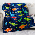 Dinosaur Glow in The Dark Blanket for Kids - Cozy 50x60 Throw