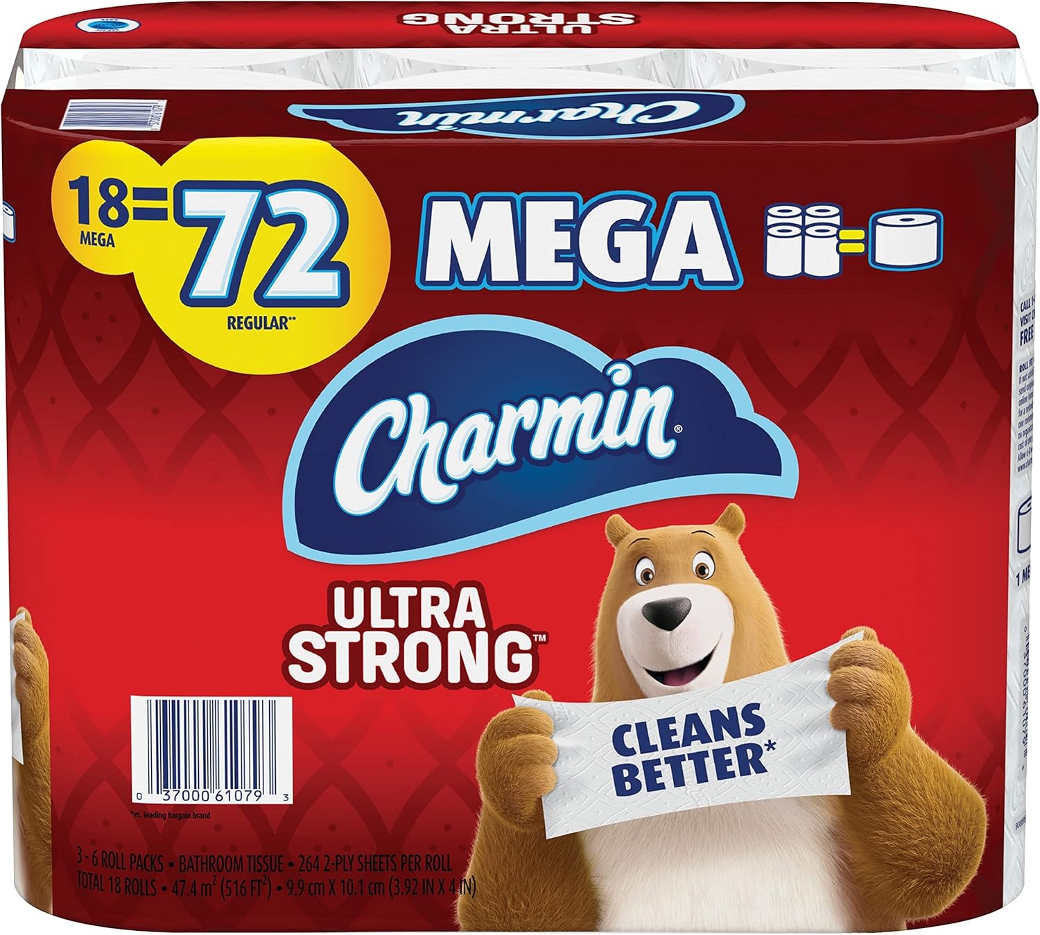 Charmin Ultra Strong Mega Rolls for Ultimate Clean and Comfort