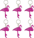 Swatom Flamingo Bottle Opener Keychain - Colorful Party Favor