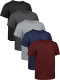 Boys Dry Fit Shirts 5 Pack Youth Athletic Tees - Comfortable