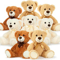 MorisMos 8Pcs Teddy Bears Bulk 14in Plush - Baby Shower Centerpieces