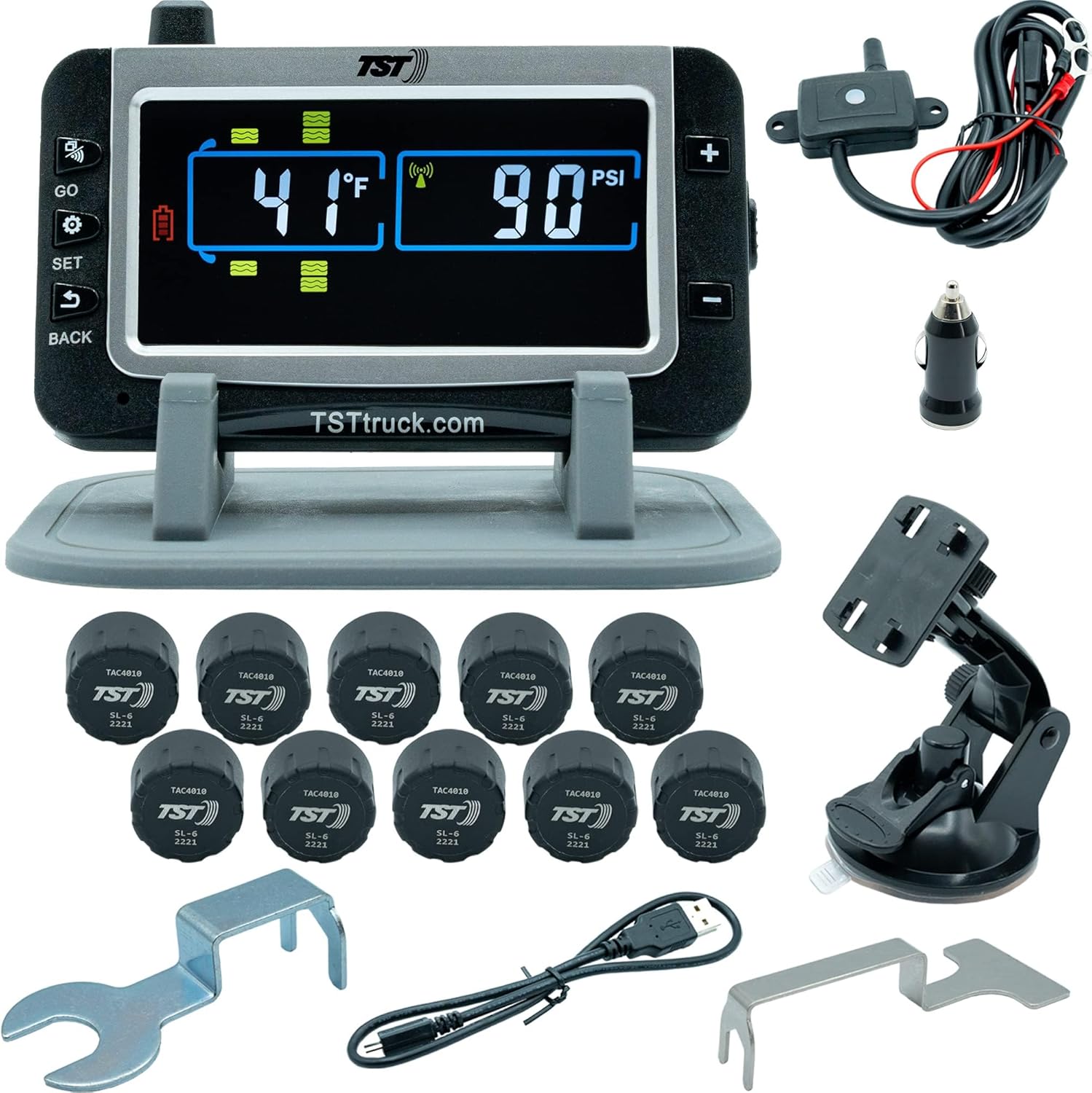 TST 507 TPMS with 10 Sensors for Enhanced Tire Monitoring