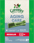 Greenies Aging Care Regular Dental Dog Treats 27 oz - Senior Oral Care
