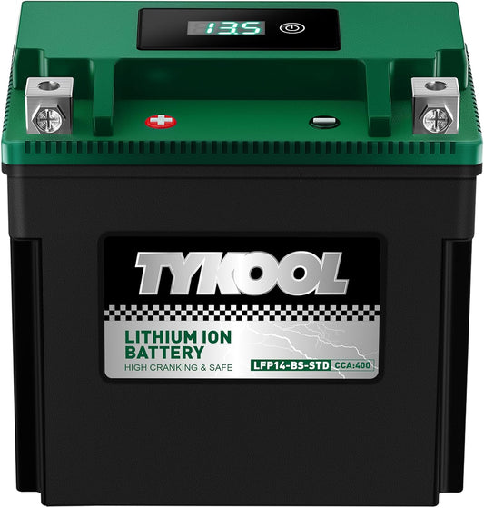 TYKOOL YTX14-BS-STD Lithium Motorcycle Battery Review