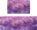 Likiyol Marble Kitchen Rugs Set of 2 Non Slip Comfort Mats