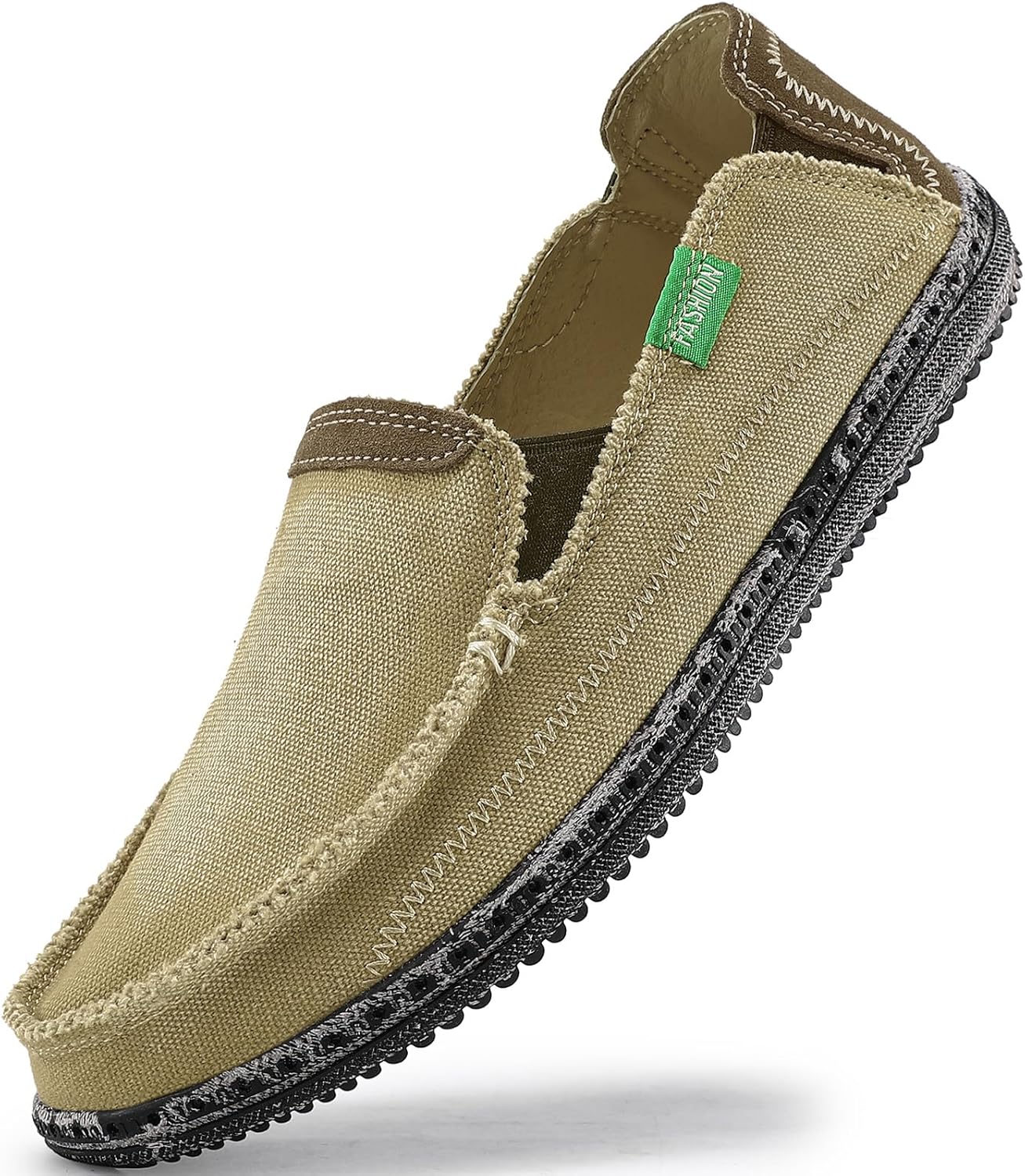 VILOCY Mens Slip on Deck Shoes Casual Canvas Loafers for All