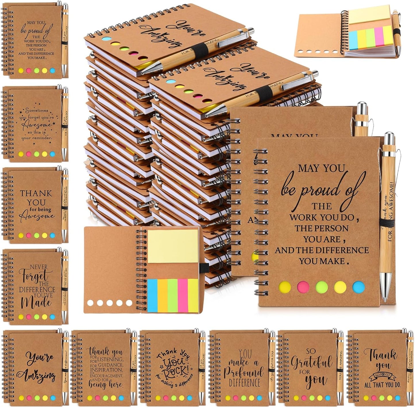 Inspirational Employee Appreciation Gifts with Notebooks and Pens