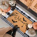 Halloween Welcome Door Mat Combo Set - Festive Entryway Duo
