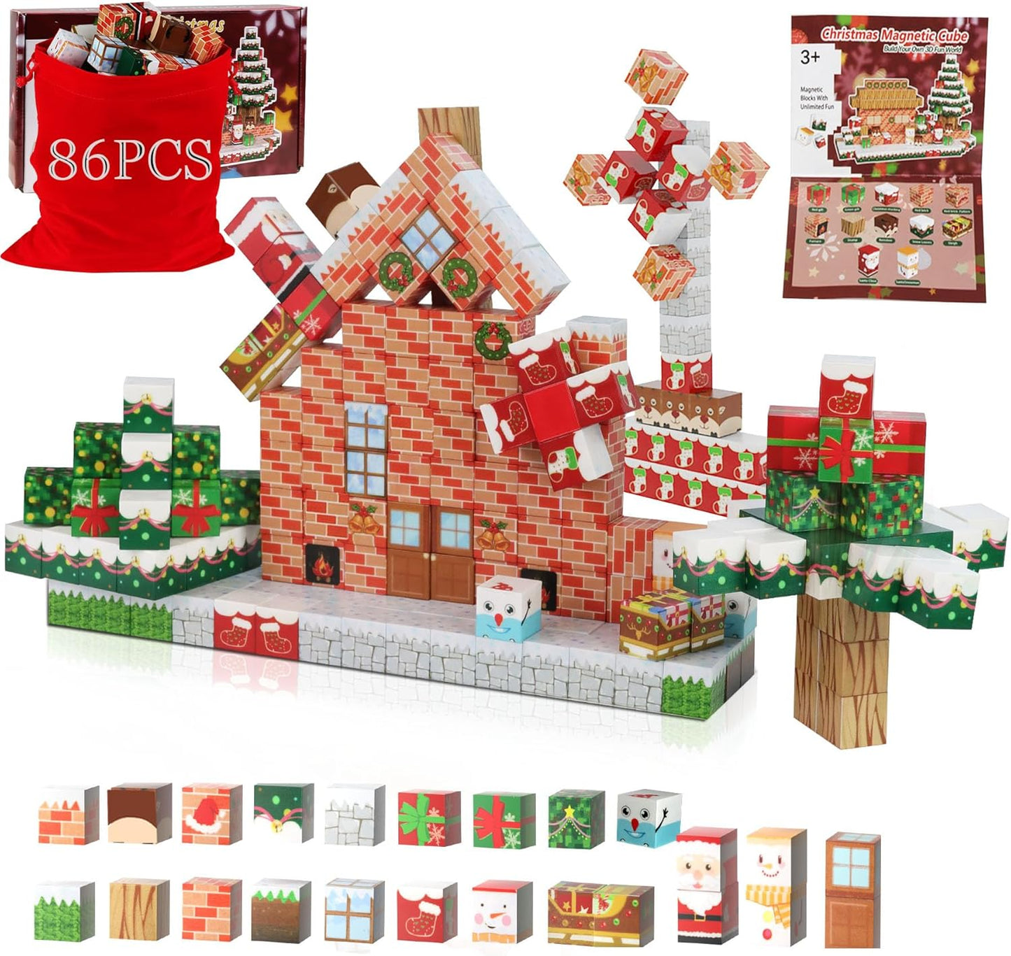 86Pcs Magnetic Building Toys for Kids 3+ | STEM Construction Fun