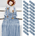 Dusty Blue Table Runner 10ft Cheesecloth 20 Pack - Romantic Draped