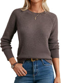 GRACE KARIN Women's Fall Knit Sweater Top for Cozy Style
