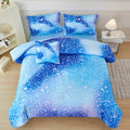 PERFEMET Blue Twin Comforter Set for Girls, 6 Pieces Bedding