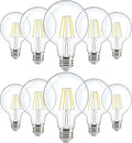 Sunco G25 Globe LED Vanity Bulbs 2700K Soft White - Dimmable Pack