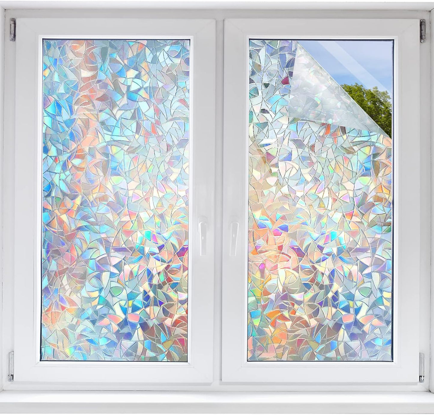 STATINT Stained Glass Window Clings for UV Blocking Privacy