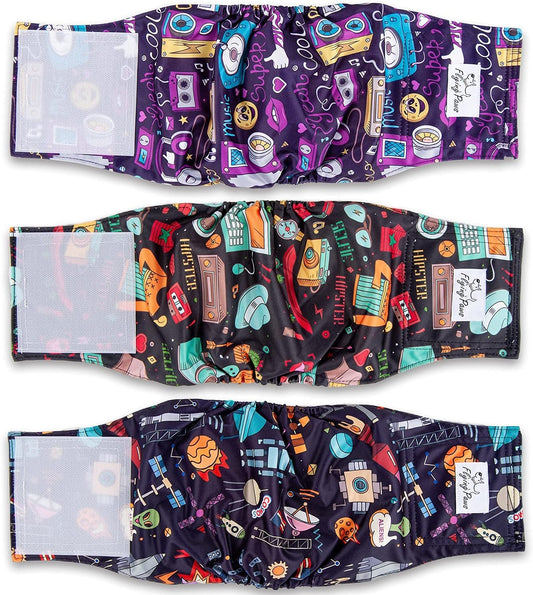 Washable Male Dog Diapers Pack - Persistent Protection
