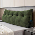 Large Bolster Triangular Headboard Wedge Pillow Queen - Support