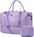 LOVEVOOK Travel Duffle Bag with Shoe Compartment - Carry On Weekend