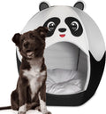 Maccabi Cute Panda Pet Bed - Plush & Non-Slip Igloo Design