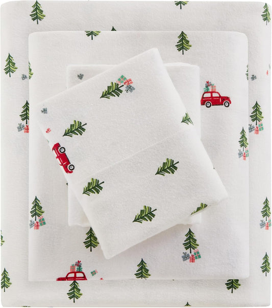 Woolrich Cotton Sheet Set for Cozy Twin Size Bedding Comfort