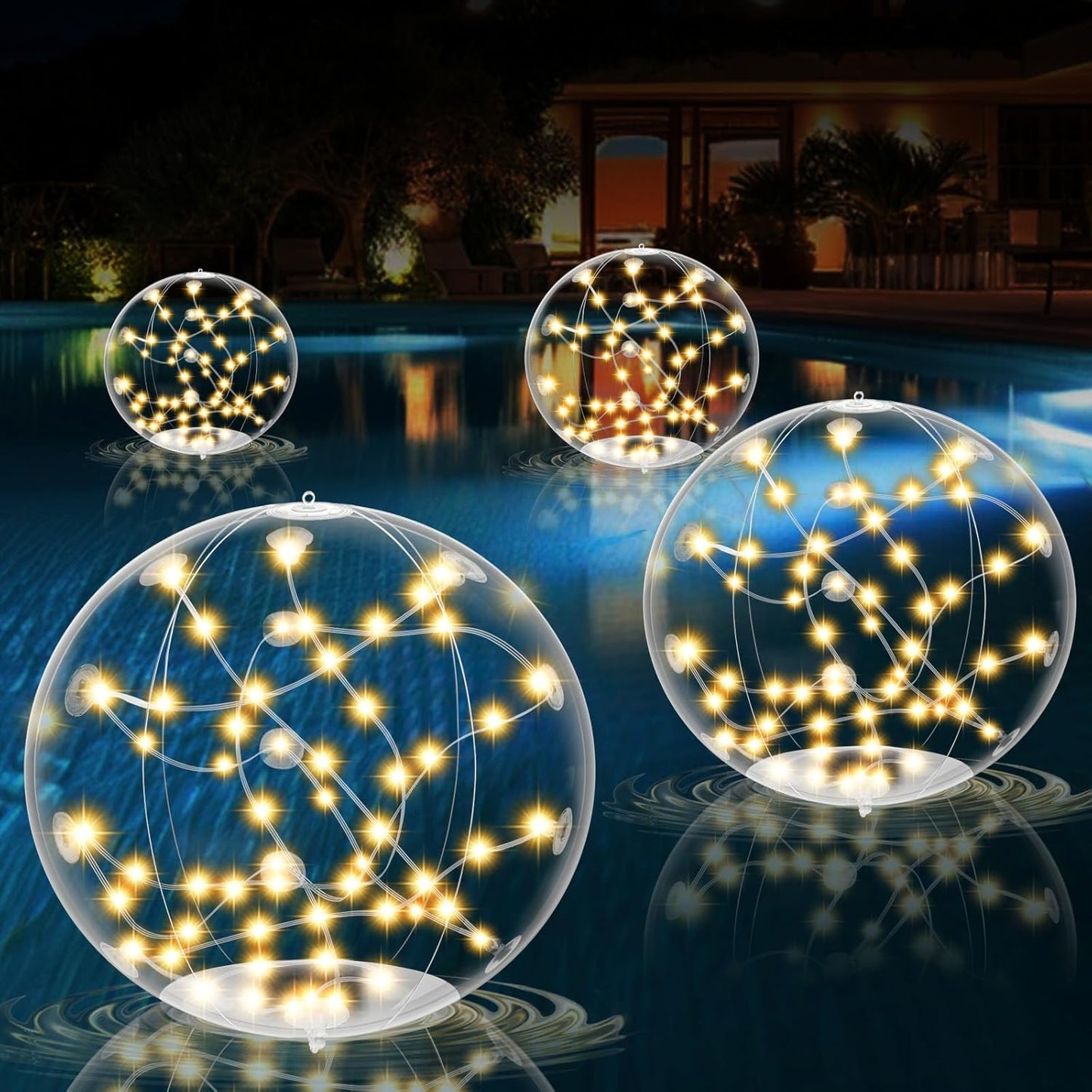 Floating LED Pool Lights for Garden, Beach & Party Fun