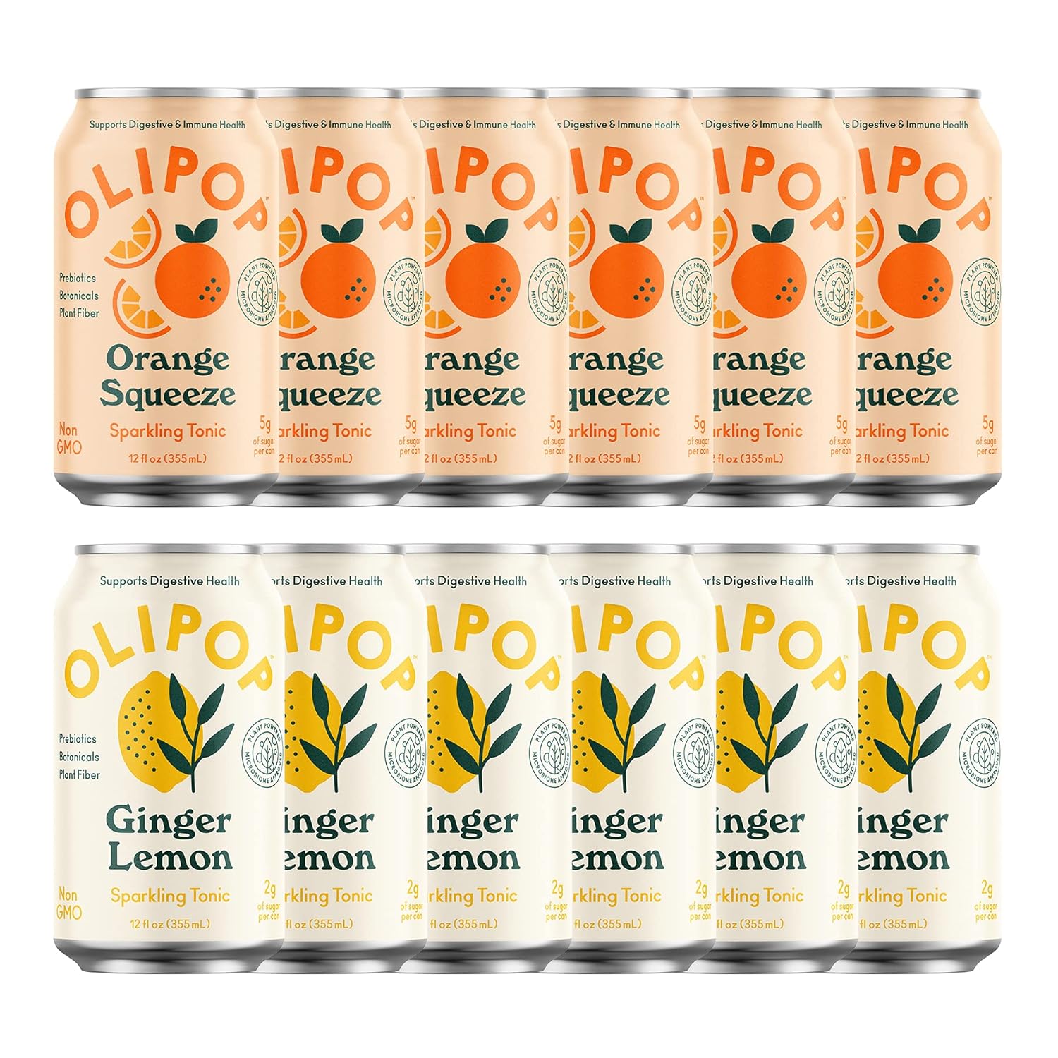 OLIPOP Summer Fun Variety Pack: Healthy Soda for Digestive Health