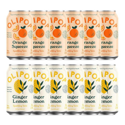 OLIPOP Summer Fun Variety Pack: Healthy Soda for Digestive Health