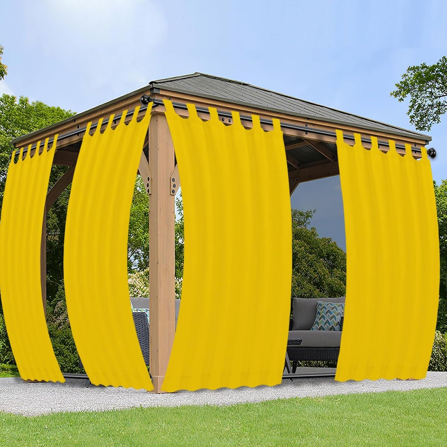 PureFit Outdoor Curtains for Privacy and Weather Protection